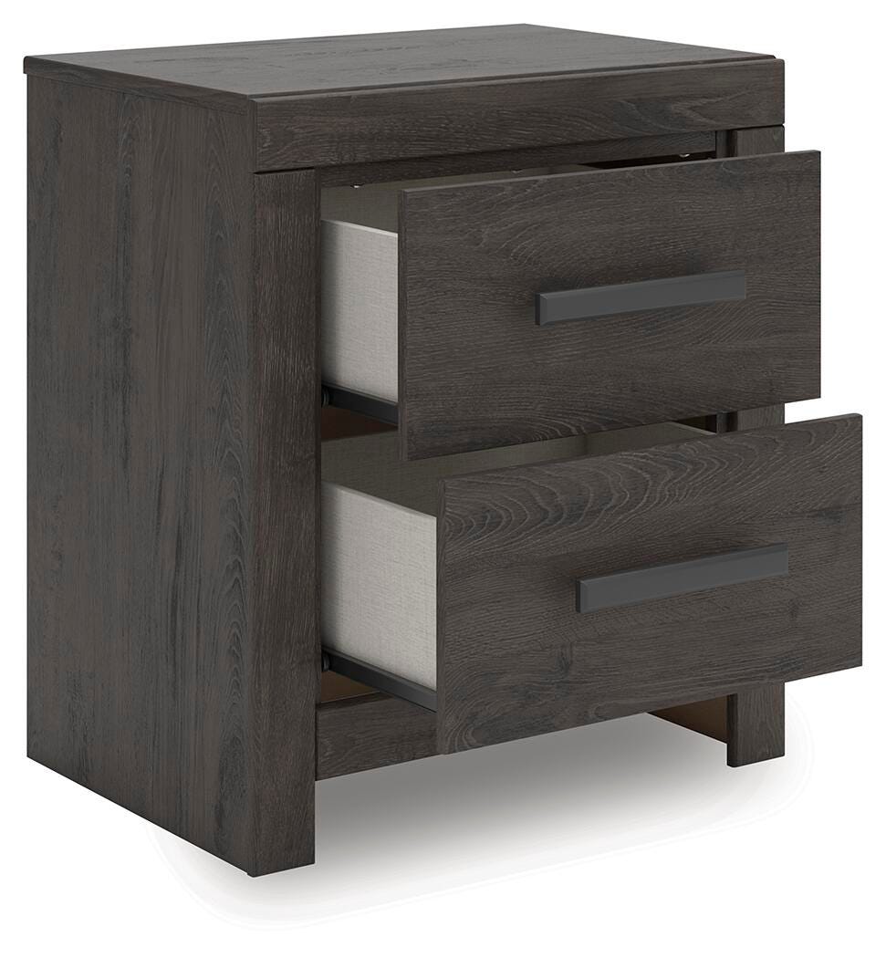 Prendonea King Panel Bed, Dresser, Mirror and Nightstand