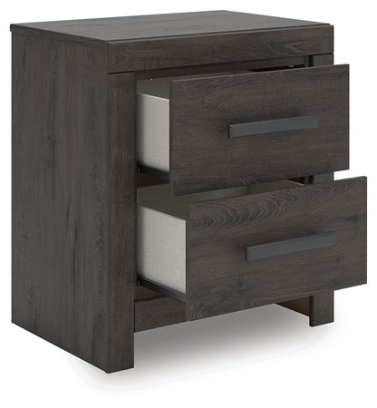 Prendonea Full Panel Bed, Dresser, Mirror, Chest and Nightstand