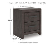Prendonea Two Drawer Night Stand