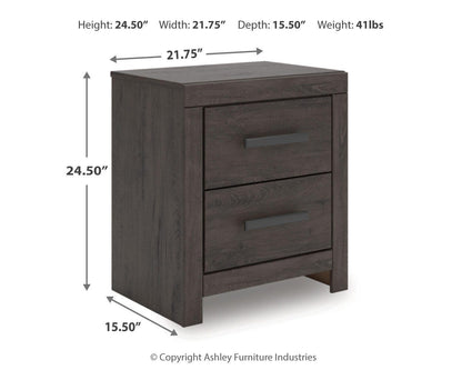 Prendonea Two Drawer Night Stand