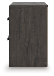 Prendonea King Panel Bed, Dresser, Mirror and Nightstand