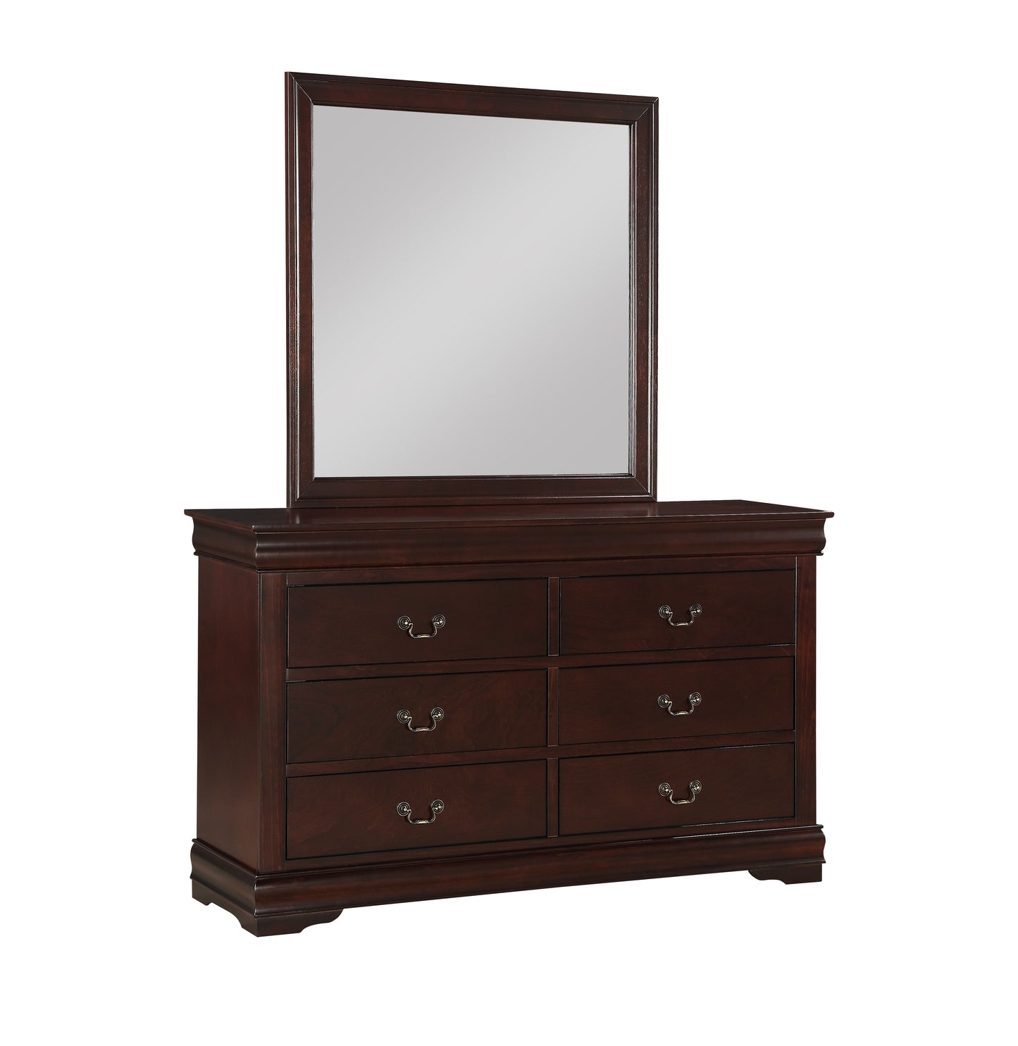 Louis Philip Dresser Mirror Cherry