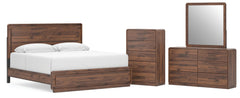 Hollinaze King Panel Bed, Dresser, Mirror and Chest