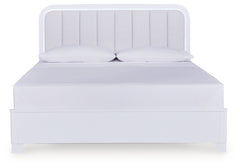 Frostlyn California King Upholstered Panel Bed