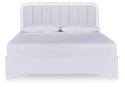 Frostlyn California King Upholstered Panel Bed