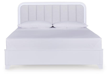 Frostlyn King Upholstered Panel Bed
