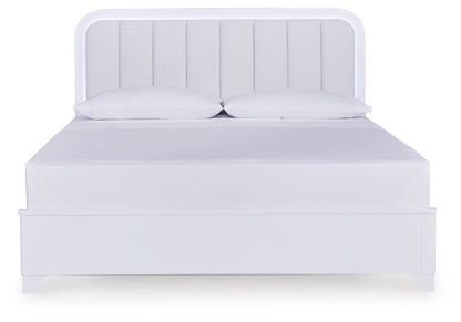 Frostlyn King Upholstered Panel Bed