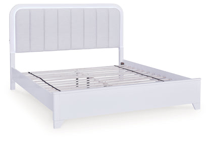Frostlyn California King Upholstered Panel Bed