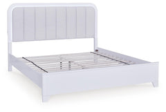 Frostlyn King Upholstered Panel Bed