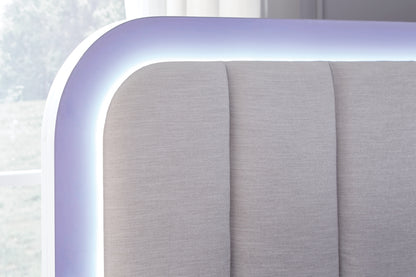 Frostlyn King Upholstered Panel Bed