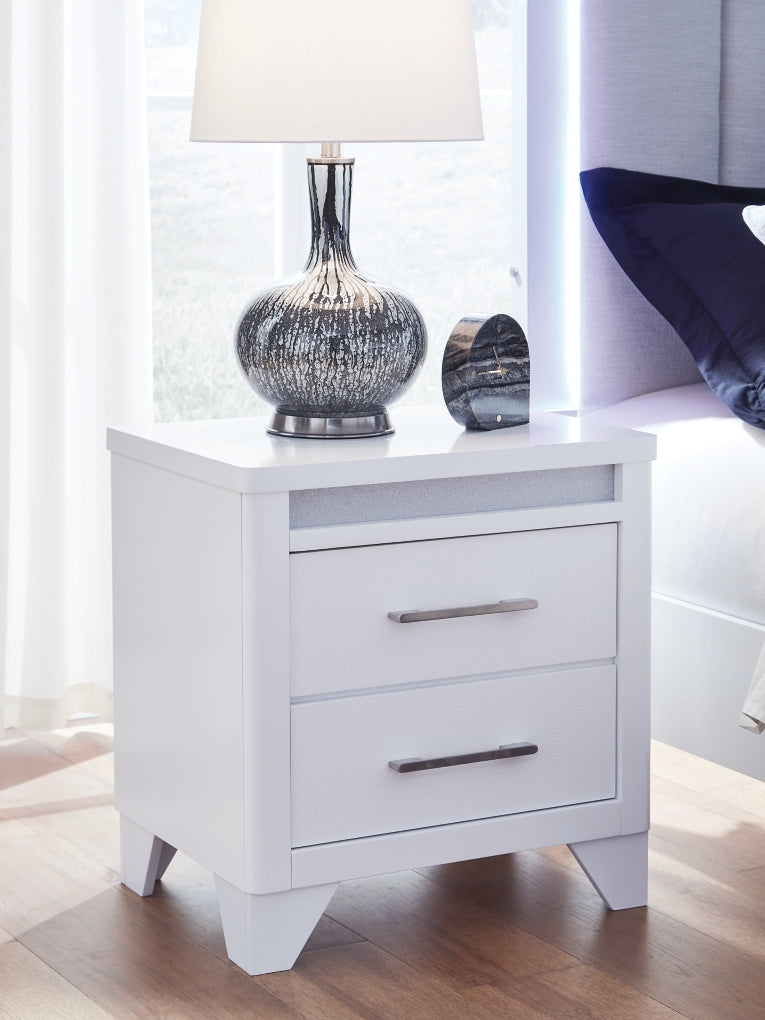 Frostlyn Two Drawer Night Stand