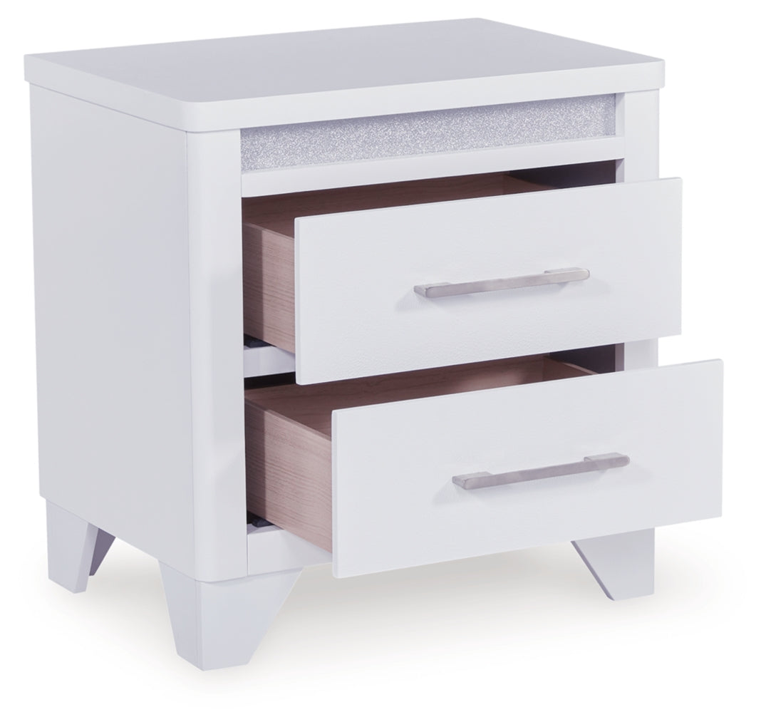 Frostlyn Two Drawer Night Stand