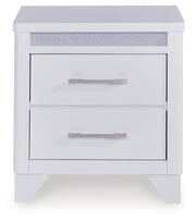 Frostlyn Queen Upholstered Panel Bed, Dresser, Mirror, Chest and 2 Nightstands
