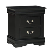 Louis Philip Night Stand Black