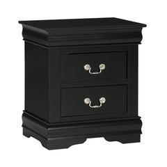 Louis Philip Night Stand Black