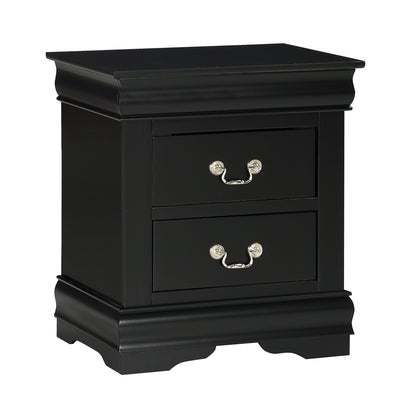 Louis Philip Night Stand Black