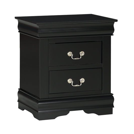 Louis Philip Night Stand Black