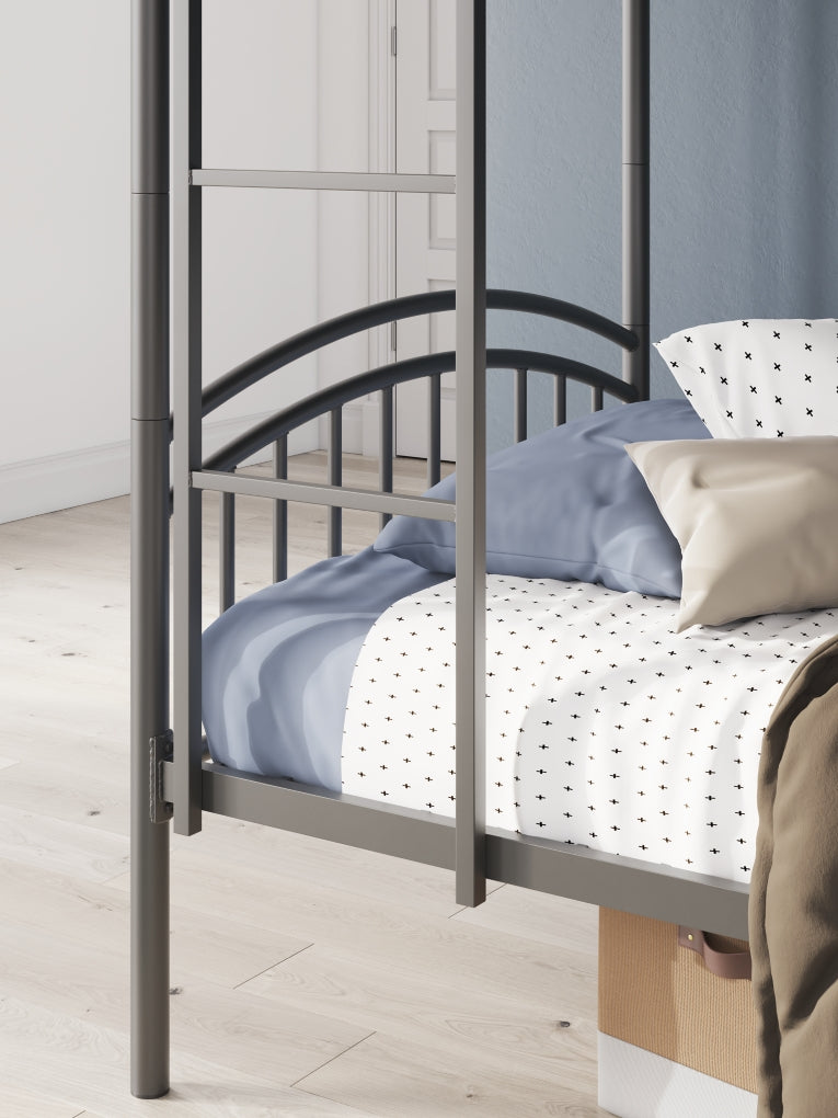 Hilletran Twin/Twin Bunk Bed w/Ladder