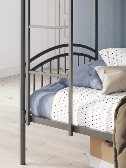 Hilletran Twin/Twin Bunk Bed w/Ladder