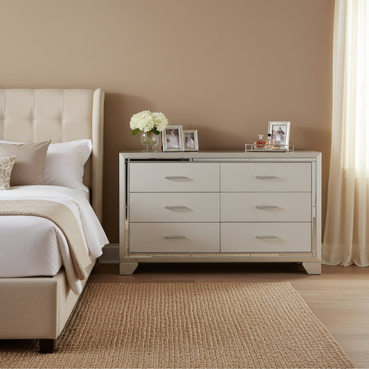 lonnix silver dresser Furniture of America Aalok Silver Dresser