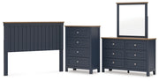 Landocken Queen Panel Headboard, Dresser, Mirror and Chest