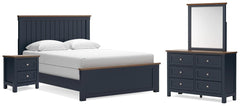 Landocken Queen Panel Bed, Dresser, Mirror and Nightstand