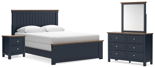 Landocken Queen Panel Bed, Dresser, Mirror and Nightstand