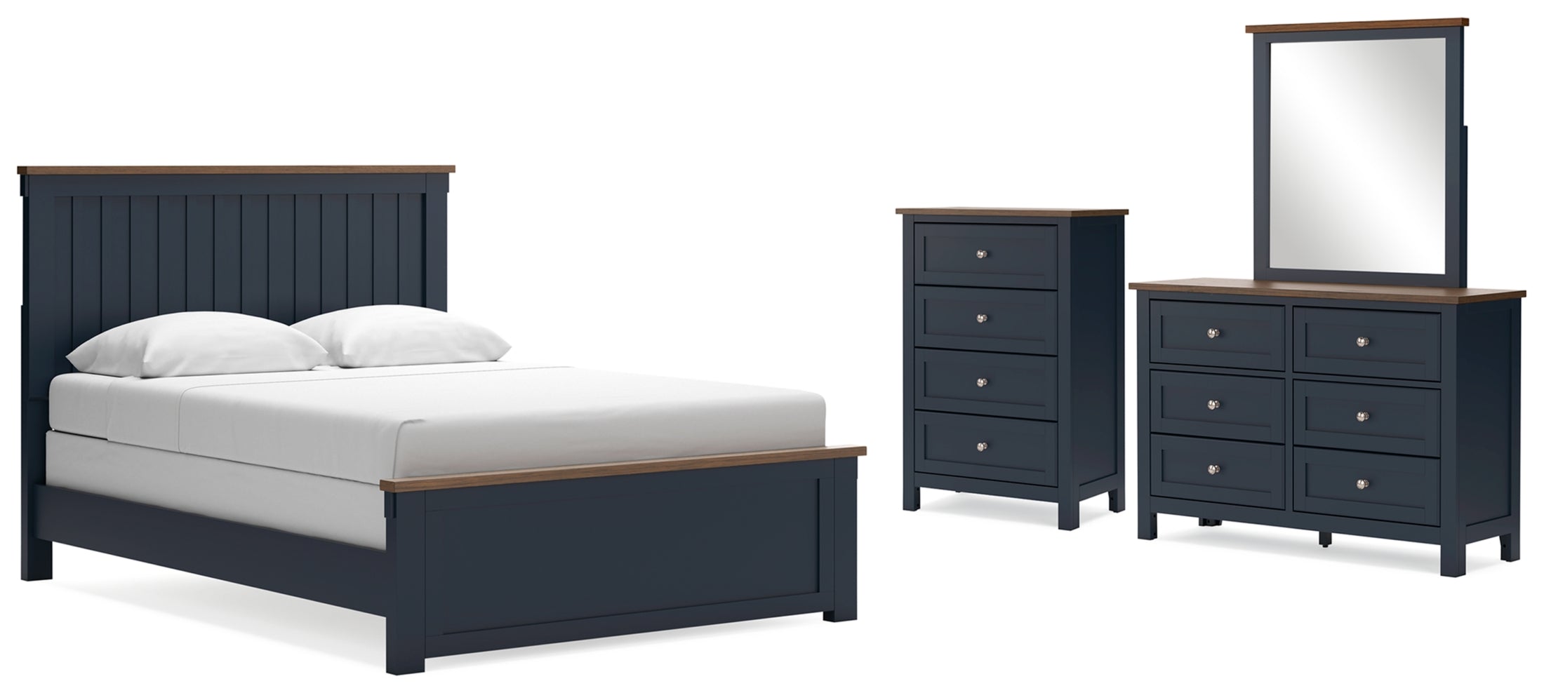 Landocken Queen Panel Bed, Dresser, Mirror and Chest