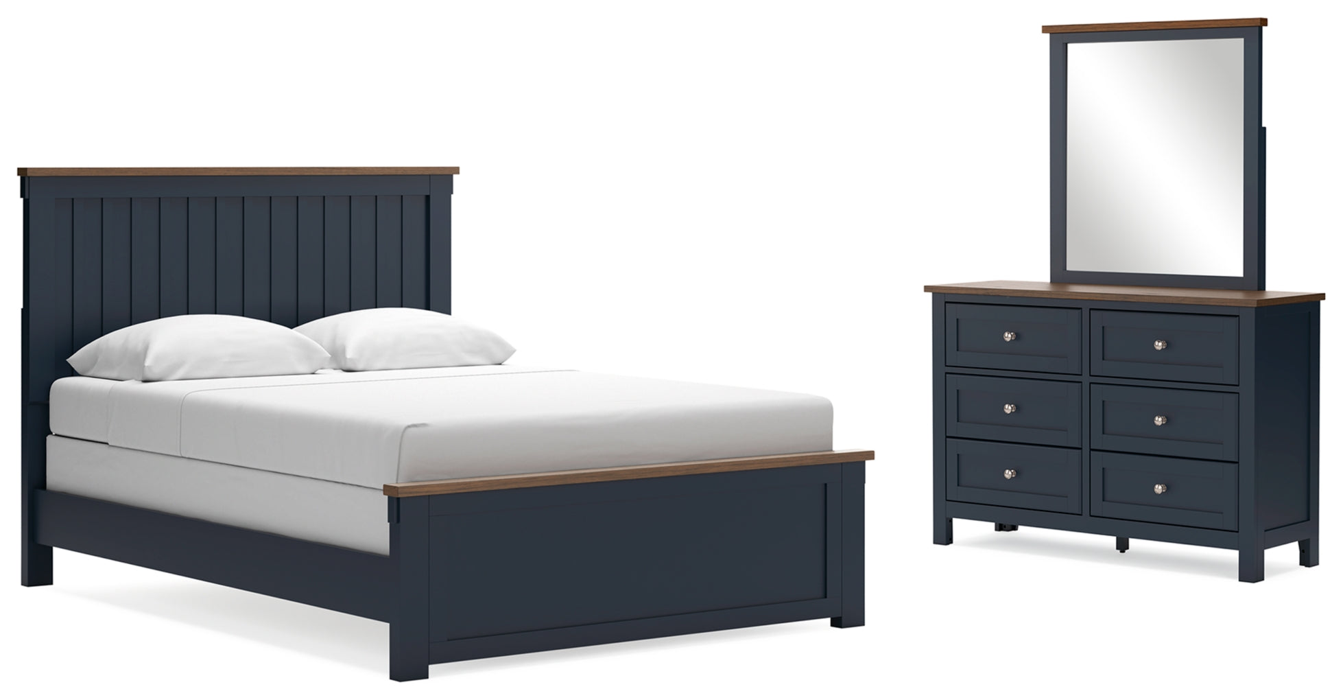 Landocken Queen Panel Bed, Dresser and Mirror