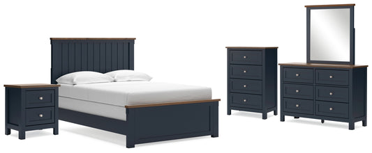 Landocken Full Panel Bed, Dresser, Mirror, Chest and Nightstand