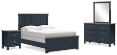 Landocken Full Panel Bed, Dresser, Mirror and Nightstand
