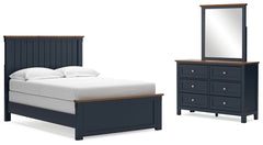 Landocken Full Panel Bed, Dresser and Mirror