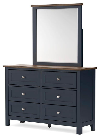 Landocken Twin Panel Bed, Dresser, Mirror and Nightstand