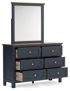 Landocken Full Panel Headboard, Dresser, Mirror and Chest