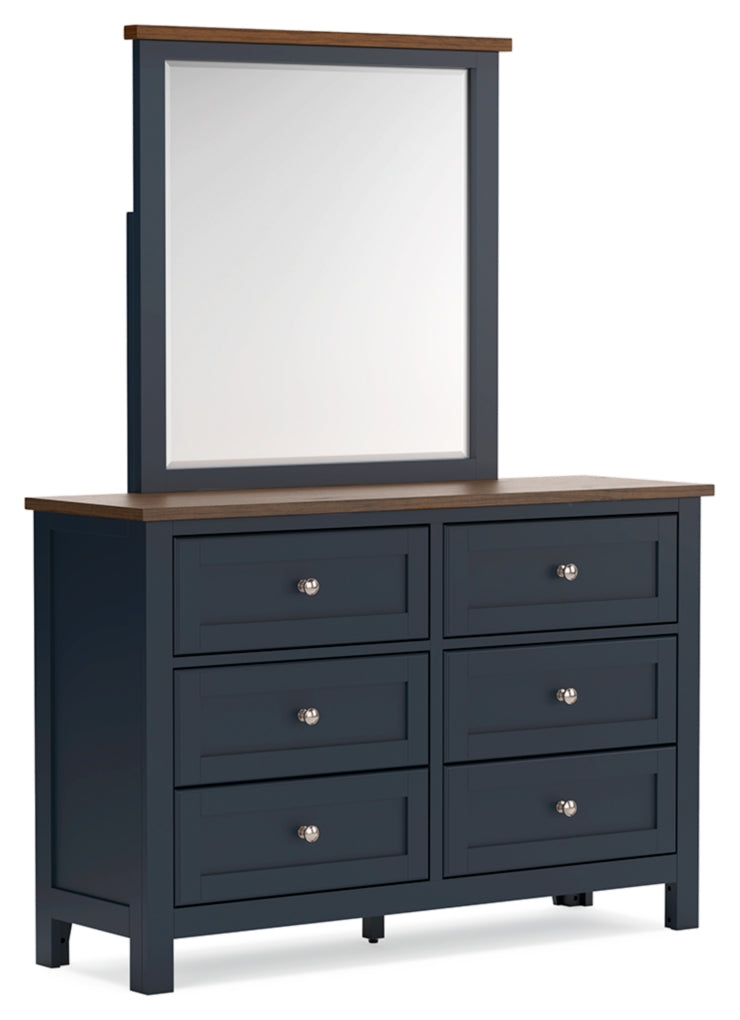 Landocken Full Panel Bed, Dresser, Mirror and Chest