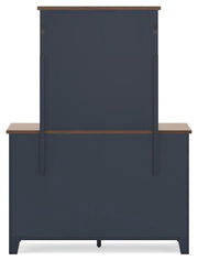 Landocken Twin Panel Bed, Dresser, Mirror and Nightstand