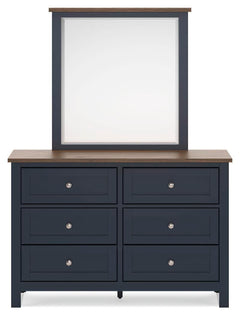 Landocken Full Panel Bed, Dresser and Mirror