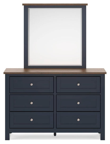 Landocken Twin Panel Headboard, Dresser and Mirror
