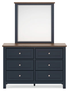 Landocken Full Panel Headboard, Dresser, Mirror and Chest