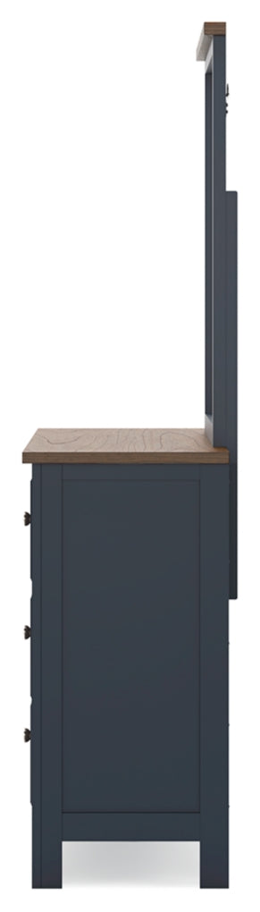 Landocken Queen Panel Headboard, Dresser, Mirror and Nightstand