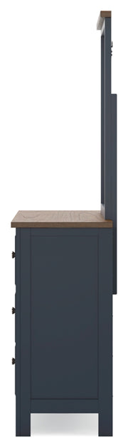 Landocken Full Panel Headboard, Dresser, Mirror and Chest