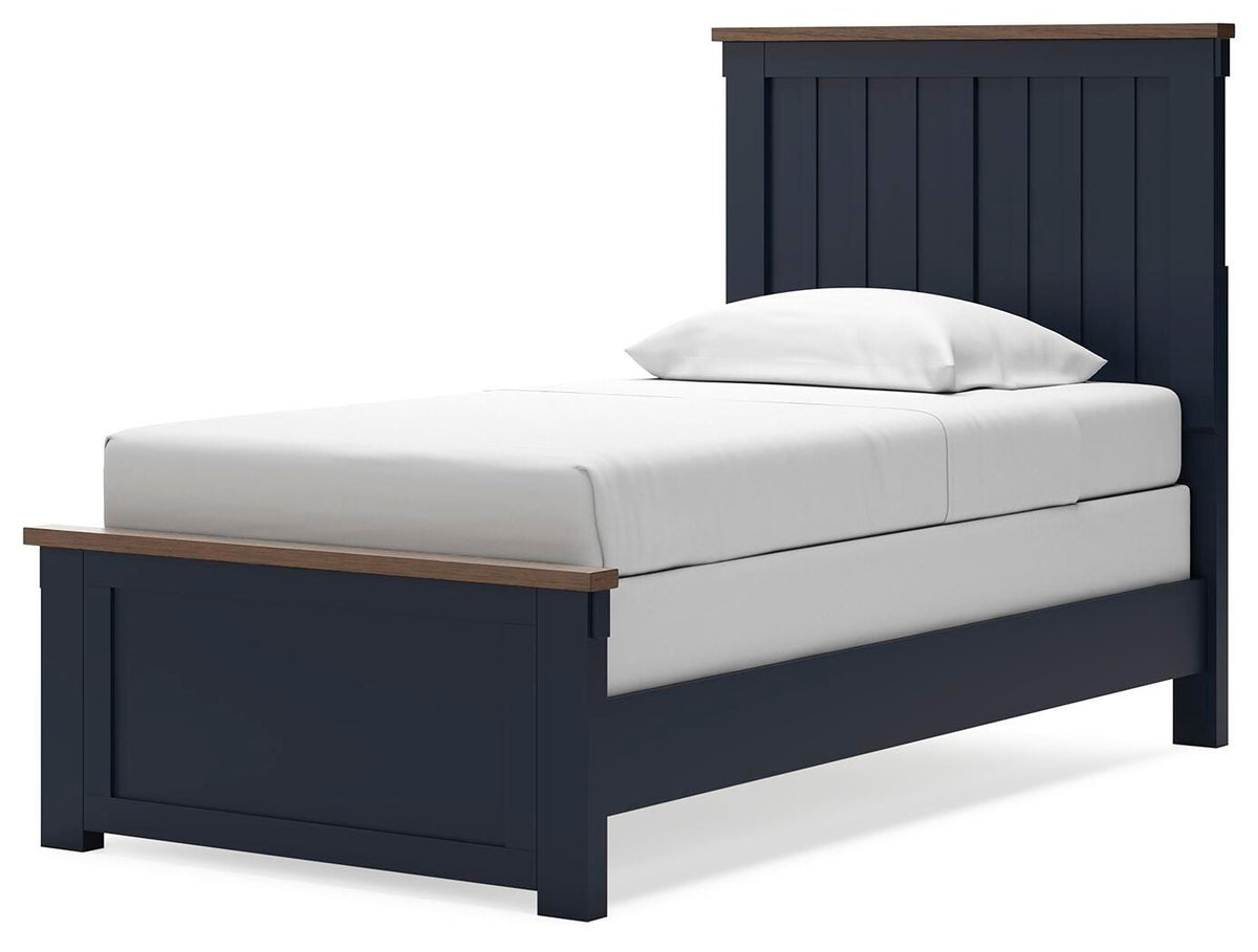 Landocken Twin Panel Bed, Dresser, Mirror and Nightstand