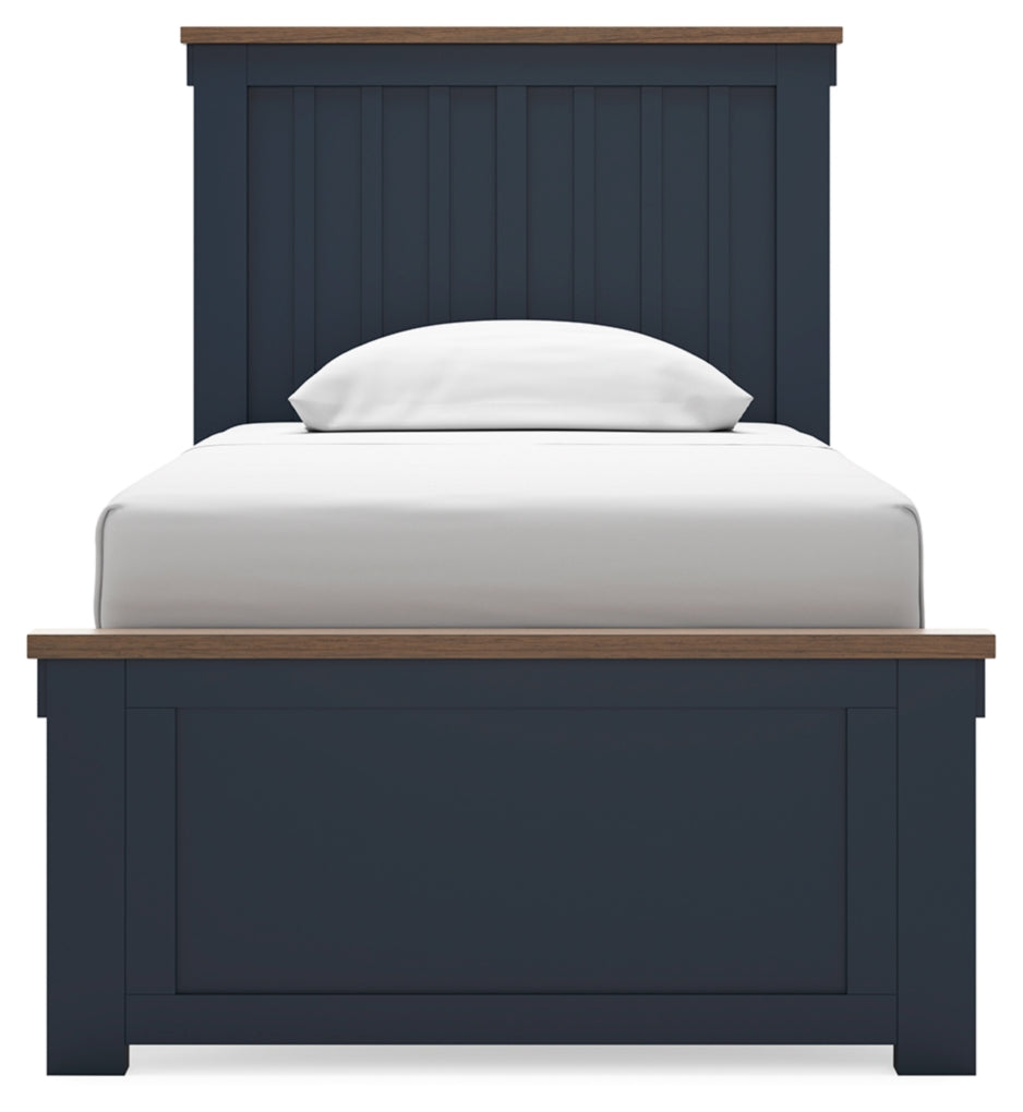 Landocken Twin Panel Bed, Dresser, Mirror and Nightstand