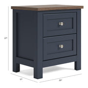 Landocken Two Drawer Night Stand