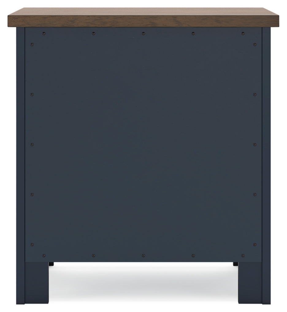 Landocken Two Drawer Night Stand