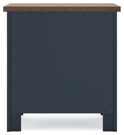 Landocken Two Drawer Night Stand
