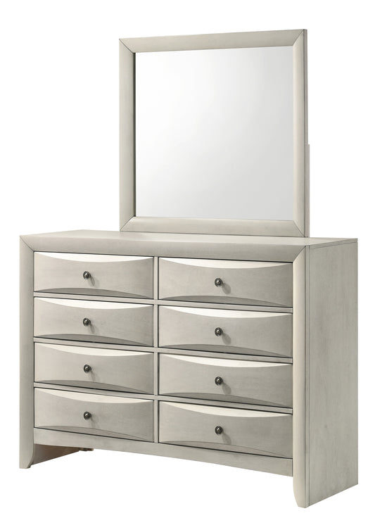 Emily Dresser Mirror White