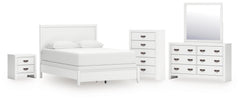 Binterglen Queen Panel Bed, Dresser, Mirror, Chest and Nightstand