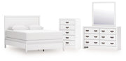 Binterglen Queen Panel Bed, Dresser, Mirror and Chest