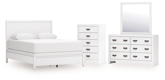Binterglen Queen Panel Bed, Dresser, Mirror and Chest